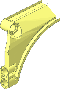 ~Technic Panel 11 x  2 x  5 Mudguard Arched #32 without Front Half