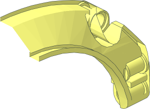 ~Technic Panel 11 x  2 x  5 Mudguard Arched with Rounded Top #43 without Front Half