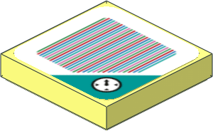 Tile 2 x 2 with Bar Code and Time Block Sticker