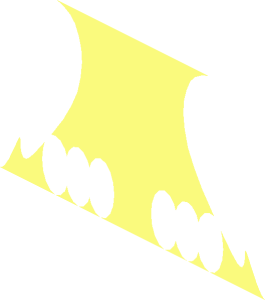 ~Brick  2 x  4 x  2 with Curved Top with Parrot Body Pattern - Chest