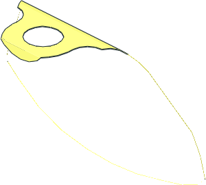 ~Minifig Cape with Stepped Shoulders and Single Top Hole (Formed) Neck and Edge