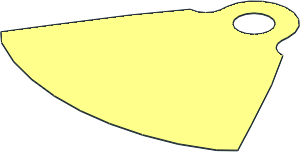 Minifig Cape with Stepped Shoulders and Single Top Hole