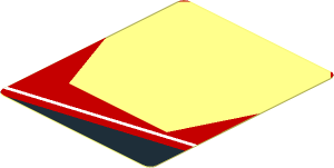 ~Sticker  1.8 x  2.2 with Logos on Red Background Right - Common Part To Be Mirrored