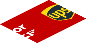 ~Sticker  0.8 x  4.0 with Logos on Red Background Right - Second Face