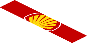 ~Sticker  1.8 x  1.9 with Logos on Red Background -  Second Face