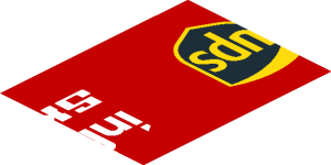 ~Sticker  0.8 x  4.0 with Logos on Red Background Left - Second Face