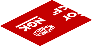 ~Sticker  0.8 x  4.0 with Logos on Red Background Left - Third Face