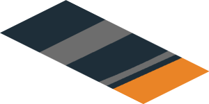 ~Sticker  0.8 x  1.9 with Ferrari Logo and Tricolor Stripe on Red Background -  Second Face