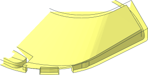 ~Windscreen  6 x  6 x  1.333 Sloped - Inside Half