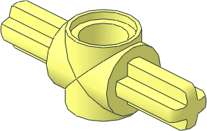 Technic Axle  3L with Middle Perpendicular Pin Hole