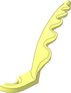 ~Plant Serrated Leaf Half