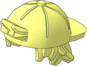 Minifig Hair Short Tousled with Backwards Cap