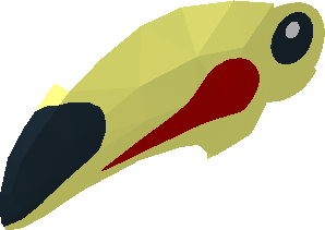 ~Animal Toucan with Black Eye and Tip of Beak and Red Side Marking Pattern Half ~Animal Toucan with Black Eye and Tip of Beak and Red Side Marking Pattern Half