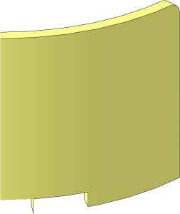 ~Panel  3 x  3 x  2 Quarter Round Half