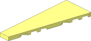 ~Wing  3 x  8 Left without Studs