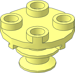 Plate  2 x  2 Round with Rotation Stem