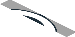 ~Sticker  1.9 x  1.8 with Black Number 2 in White Disc on Grey Background - First Face