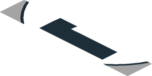 ~Sticker  1.9 x  1.8 with Black Number 2 in White Disc on Grey Background - Fifth Face