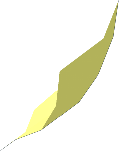 ~Minifig Tool Wand with Hollow Stud at Tip - Tip Section Double Tori 1/8th