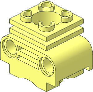 Technic Engine Cylinder Head with Bottom Slots Technic Engine Cylinder Head with Bottom Slots