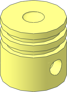 Technic Engine Piston Round