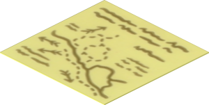 Sticker  1.9 x  1.9 with First Part of Map of Middle Earth