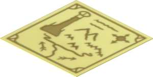 Sticker  1.9 x  1.9 with Second Part of Map of Middle Earth