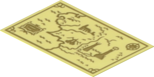 Sticker  1.9 x  2.9 with Map of Middle Earth