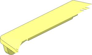 ~Duplo Train Cabin Roof Half