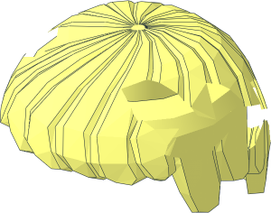 ~Minifig Hair Short with Laurel Wreath - Hair