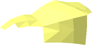 ~Minifig Headdress T-Rex - Patternable Surfaces Top and Side - Half