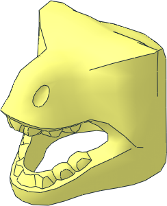 Minifig Headdress T-Rex