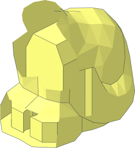 ~Animal Cat Sitting without Head and Patternable Surface