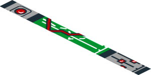 ~Sticker  1.9 x  3.8 with Indicators on Black and Grey Background - Fifth Face