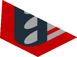 ~Sticker  0.8 x  1.6 with Black and Grey Headlamp on Red Background Right -  Fourth Face