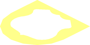 ~Tile  1 x  1 with Rounded End with White Highway Sign and "ROUTE BFF" Pattern - Common Geometry