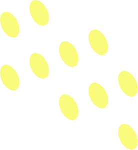 ~Brick  2 x  4 x  2 with Curved Top with Ten Dots Pattern - Coloured Dots