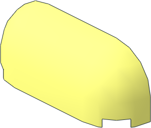 ~Brick 1 x 4 x 1.333 with Curved Top and Corners (Obsolete) ~Brick 1 x 4 x 1.333 with Curved Top and Corners (Obsolete)