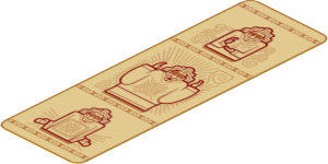 Sticker  5.9 x  1.9 with  3 Portraits of Bruno Wearing Sunglasses