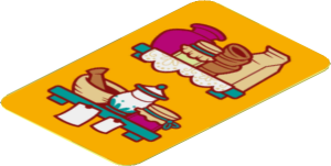 Sticker  3.0 x  1.9 with Shelves Full of Kitchen Utensils