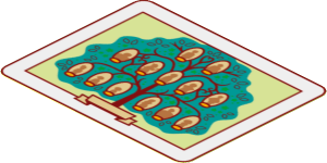 Sticker  3.0 x  3.8 with Family Tree