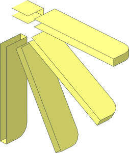 ~Fabuland Paddle Wheeler Wheel  4 Blades