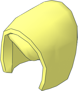 Minifig Hood with Fringe