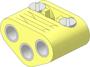 Electric Plug Triple Female with Cable End (Complete)