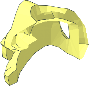 ~Minifig Helmet Snake Skull - Half