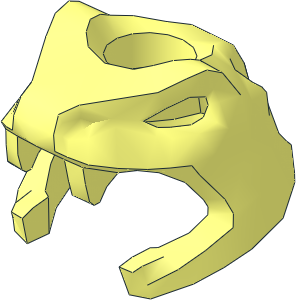 Minifig Helmet Snake Skull