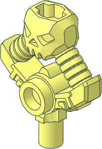 Minifig Sword Hilt with Skull