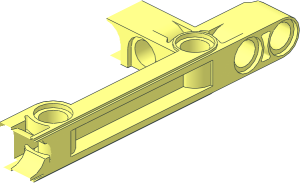 ~Technic Beam 15 x  5 with Open Center and 3 Truss Bars Quarter