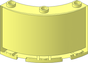 ~Panel  4 x  4 x  3 Corner Round without Outer Face