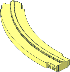 Monorail Track Curve Short Left